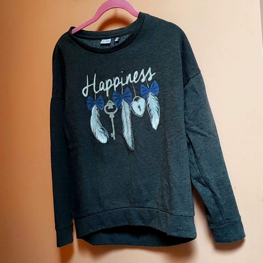 Girls sweatshirt, grey, 12